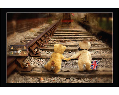 Teddy Bears Holding Paws