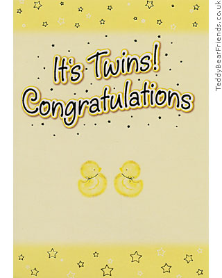 Twins Congratulations Chicks