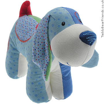 Blue Patchwork Dog Baby Gund 59064 Blue Patchwork Dog Baby Gund 59064