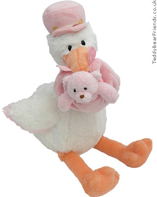 Baby Gund Girl Stork And Baby soft toy Baby Gund Girl Stork And Baby soft toy