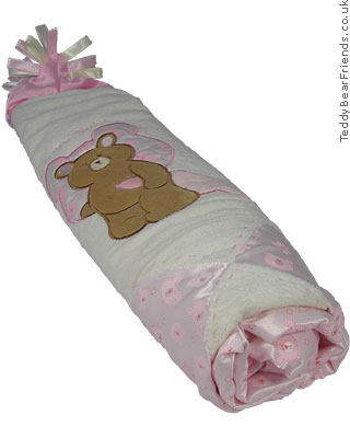 Baby Gund Bear Tales Large Pink Baby Blanket for girls