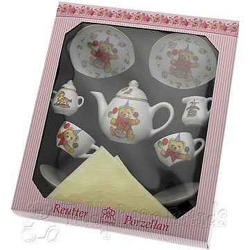 Birthday Bear Tea Set Reutter Porcelain 10.560/0