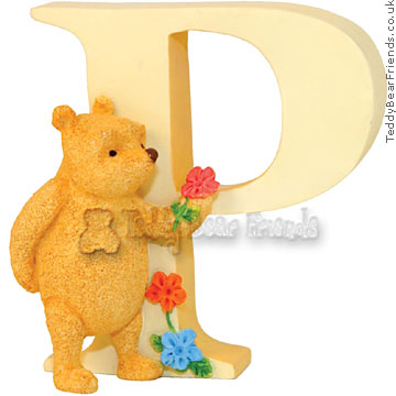 Classic Winnie the Pooh Alphabet Letters P Border Fine Arts A6631