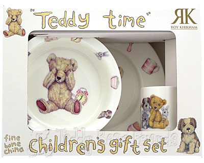Girls Teddy Time Gift Set Roy Kirkham TTime-PinkSet Girls Teddy Time Gift Set Roy Kirkham TTime-PinkSet