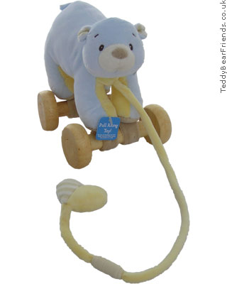 Baby Gund Little Tones Blue Bear Pull Toy baby gift