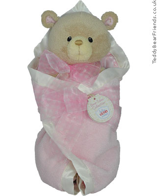 Baby Gund Bear Tales Girl Blanket Bear teddy bear
