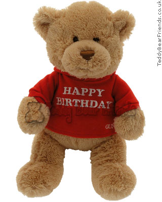 Happy Birthday Message Bear Gund 015412