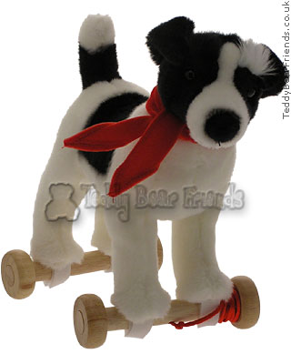 Jack Russell on Wheels Teddy Hermann 94600 7