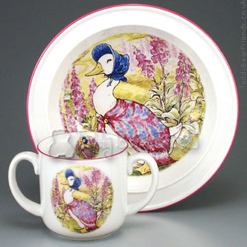 Jemima Puddleduck Baby Set Reutter Porcelain 62.511/0