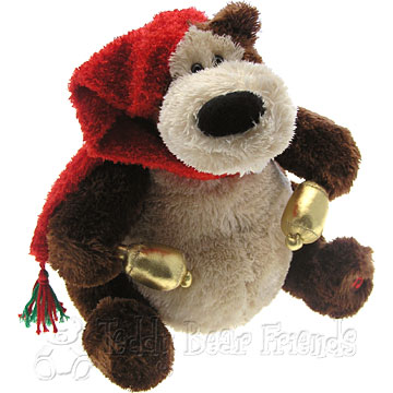 Christmas Musical Bear sings the popular Christmas song Jingle Bell Rock 
