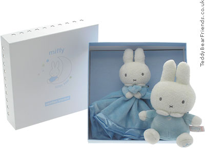 Miffy Bunny Rattle and Comforter Rainbow Designs MF0325B/MF0327B