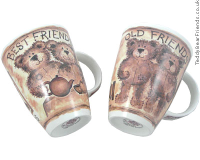 Old Friends Teddy Bear Mugs Roy Kirkham Fine Bone China Old Friends Teddy Bear Mugs Roy Kirkham Fine Bone China