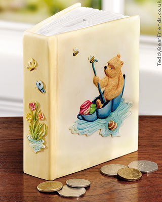 Pooh Bear Money Bank Border Fine Arts A7886 Pooh Bear Money Bank Border Fine Arts A7886