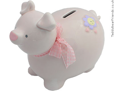 Baby Gund Pink Piggy Bank Baby Gund Pink Piggy Bank