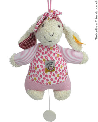Steiff Baby Pink Lamb Musical Steiff Baby Pink Lamb Musical