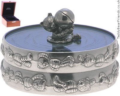 Teddy Bear Trinket Box Royal Selangor 016253RG Teddy Bear Trinket Box Royal Selangor 016253RG