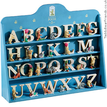 Winnie the Pooh Display Case Letter Set Border Fine Arts A6749 Winnie the Pooh Display Case Letter Set Border Fine Arts A6749