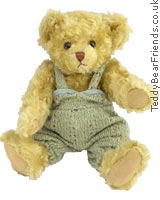 Jointed Bear in dungarees