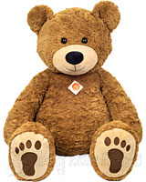Teddy Hermann Very Big Brown Teddy Bear with Pads