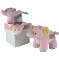 Jungle Collection pink rattle teether toy