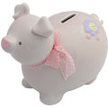 Pink piggy bank