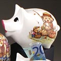 Teddy Bear Fishing Piggy Bank