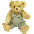 Jointed Bear in dungarees