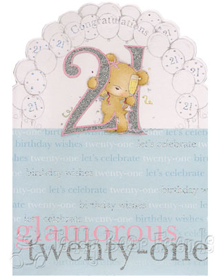 21st Birthday Card