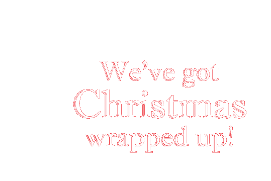 We've got Christmas wrapped up