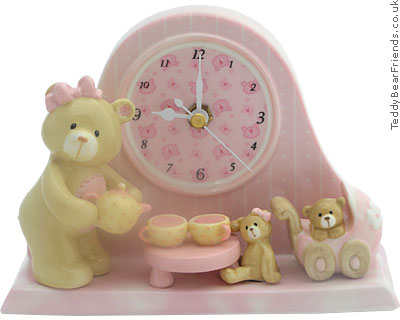 Baby Gund Bear Tales Girl Clock