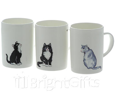 Roy Kirkham Black Cat Mugs
