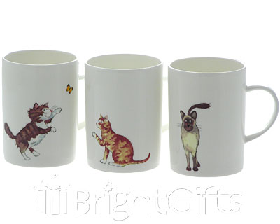 Roy Kirkham Cat Coffee Mugs