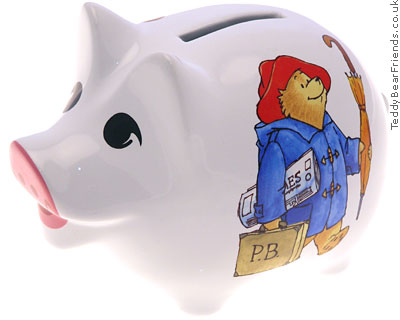 Reutter Porcelain Paddington Bear Piggy Bank