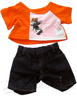 Teddy Bear Clothes Shop Skate Board Outfit For Teddy Bear