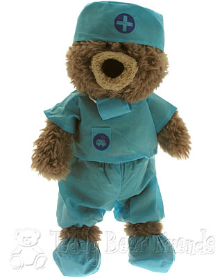 teddy bear in scrubs