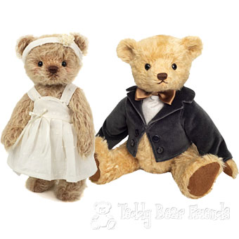 Hermann Teddy Original Wedding Teddy Bears Bride and Groom