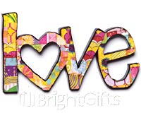 Colorful Devotions Love Wall Sculpture