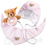 Steiff Baby Sleep Well Bear Grip Toy Gift Set