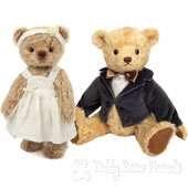 Hermann Teddy Original Wedding Teddy Bears Bride and Groom