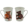 Porcelain Teddy Bear Mugs